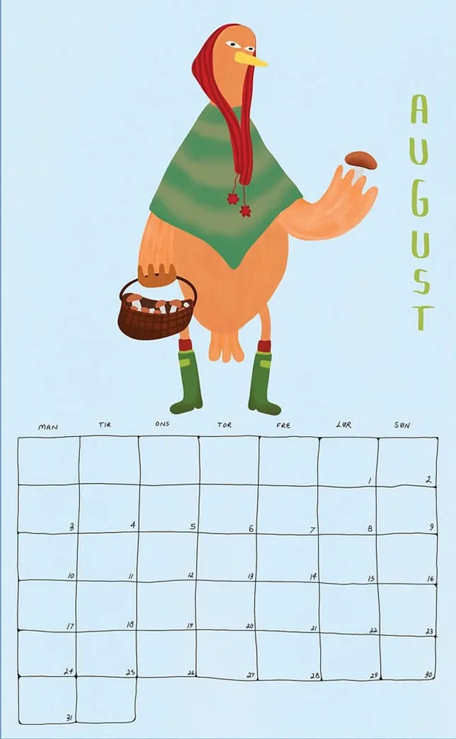Kalenderblad 8