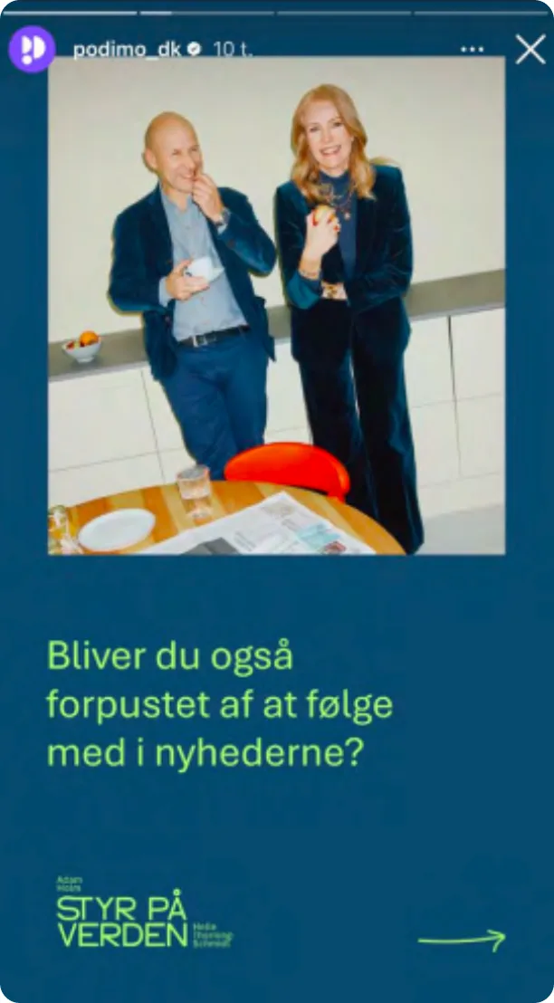 Instagram story 1 for Styr på verden