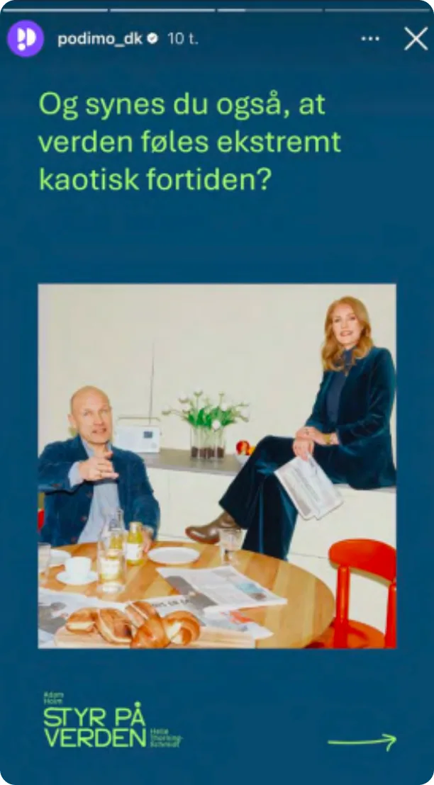 Instagram story 2 for Styr på verden